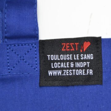 Tote Bag Zest Toulouse Line Bleu Royal Etiquette Zoom