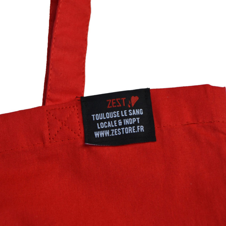 Tote Bag Zest Toulouse Line Rouge Etiquette Zoom