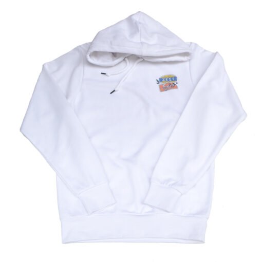 Hoodie Across The Sky Blanc Face ZEST Toulouse X Tealer