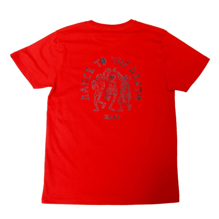Dance to the death T Shirt Rouge Dos ZEST Toulouse