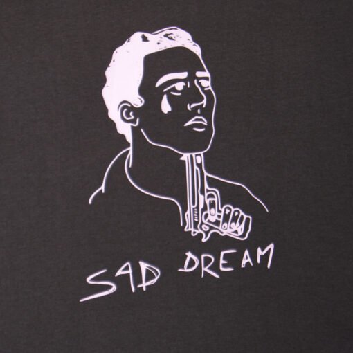 Sad Dream T Shirt Charbon Face Zoom ZEST Toulouse