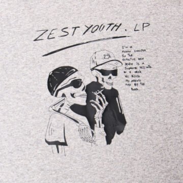 ZEST Youth T Shirt Gris Clair Zoom