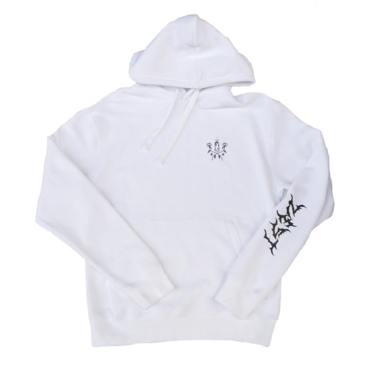 Sweat Hoodie Samourai Blanc Face Zest Toulouse