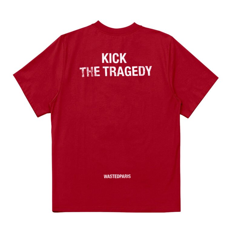 T Shirt Kick Rouge Dos Wasted Paris