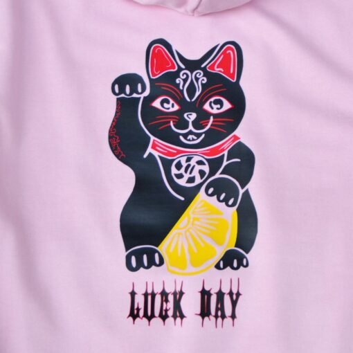 Luck Day Rose Pastel Hoodie Dos Zoom
