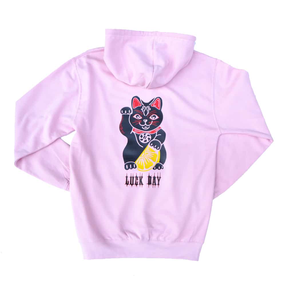 Luck Day Rose Pastel Hoodie Dos
