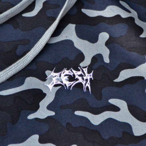 Hoodie Blue Camo Dark Zoom