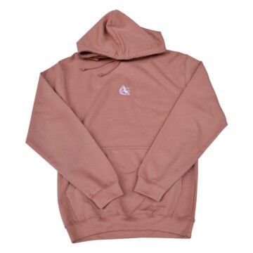 Hoodie Rose Poudré Lemon Draw Blanche Face