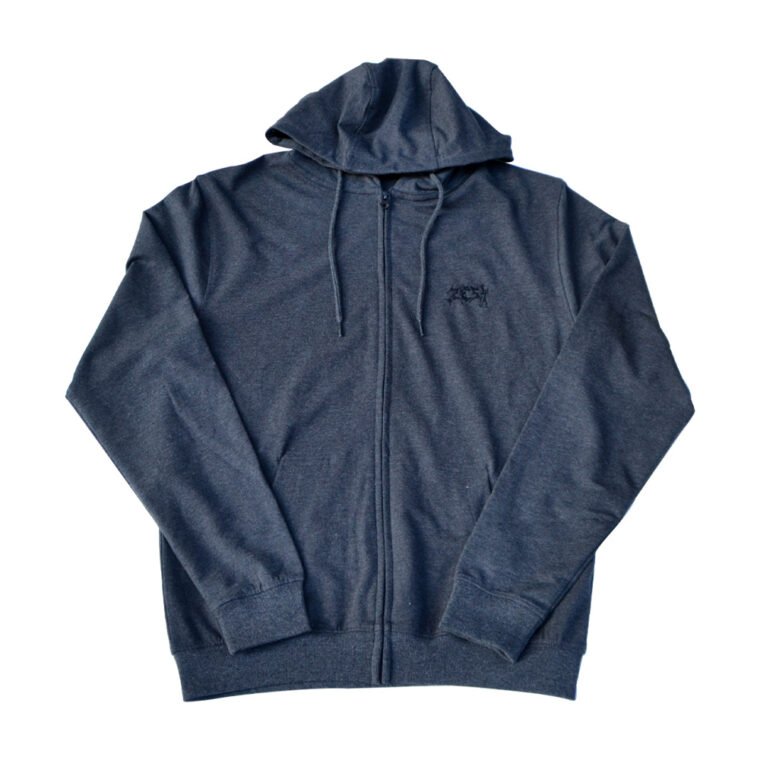 Hoodie Zip Gris Foncé Dark Face