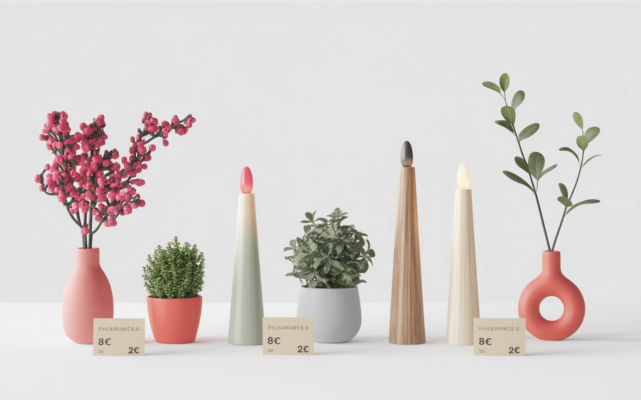 cadeaux cremailere petit prix bougies plantes coussins torchons cadre photo vase ceramique