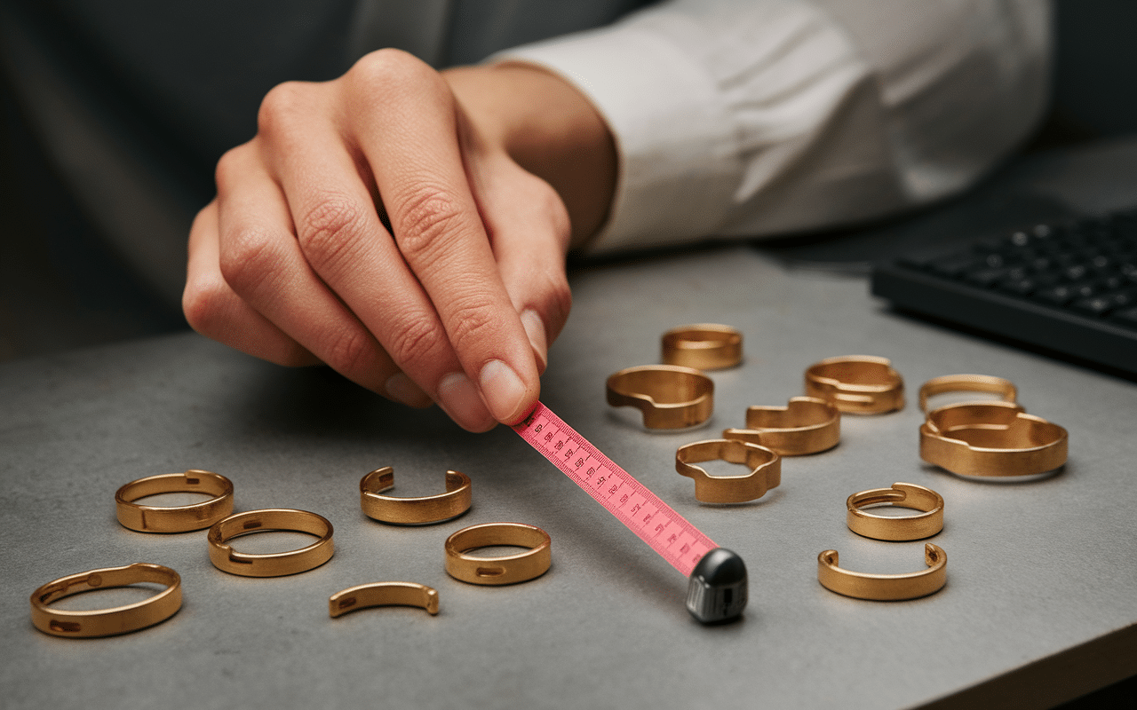 Mesurer bague taille US avec ruban