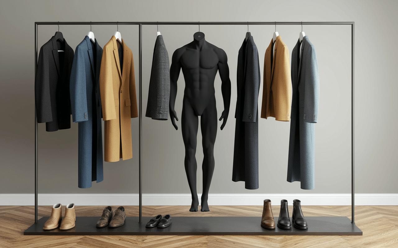 Bodies homme noir au centre garde-robe