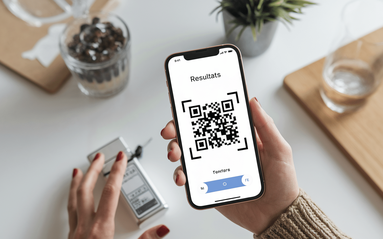 Scan code barre parfum original smartphone