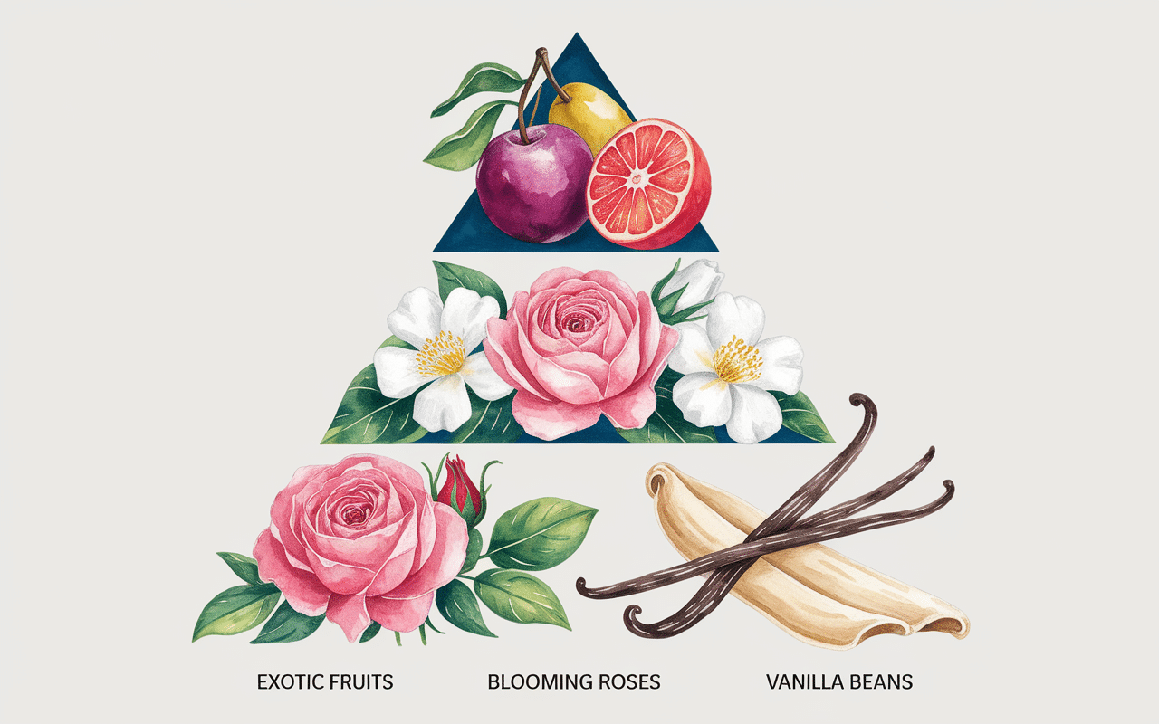 coffret yara rose notes olfactives