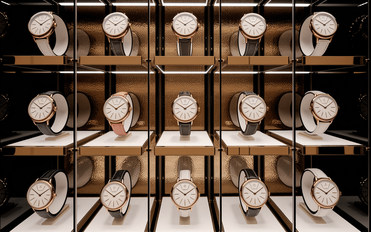 Vitrine marché les marque de montre les plus cher haut de gamme