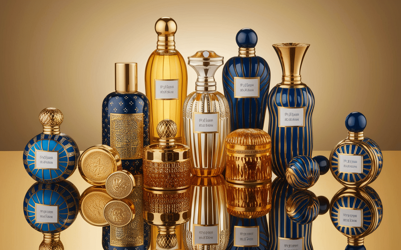 Flacons nefertiti perfume design égyptien collection moderne