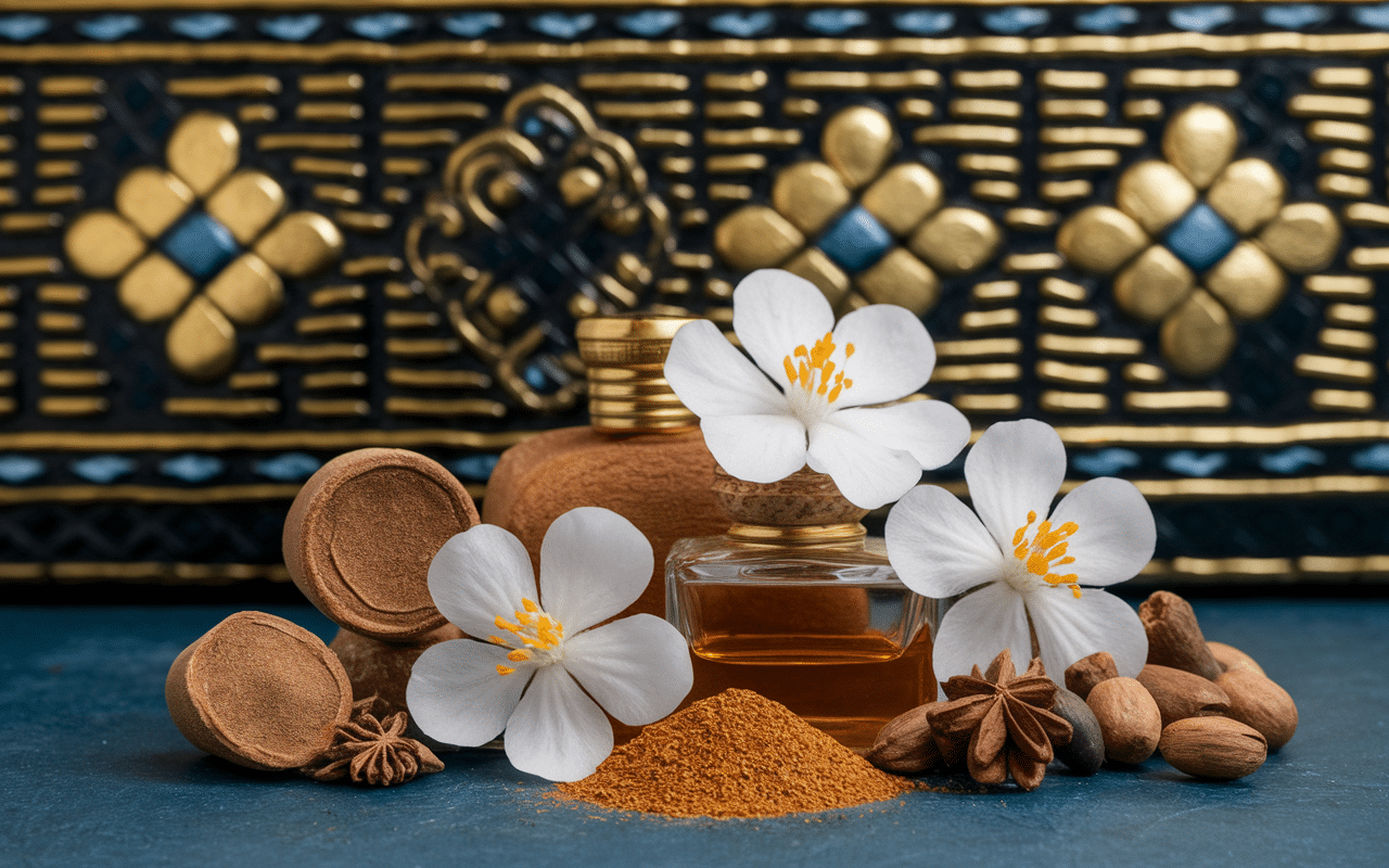 Ingrédients nefertiti perfume myrrhe encens jasmin égyptien