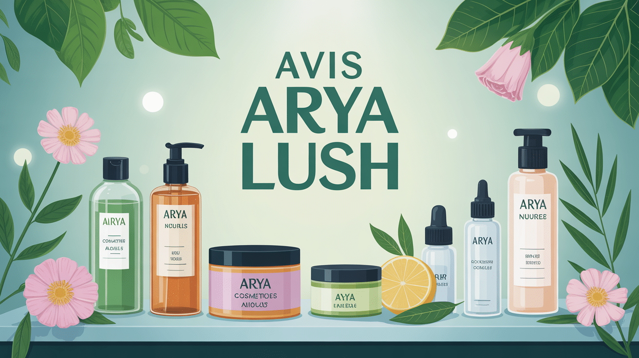 arya lush avis image produits cosmetiques sur table