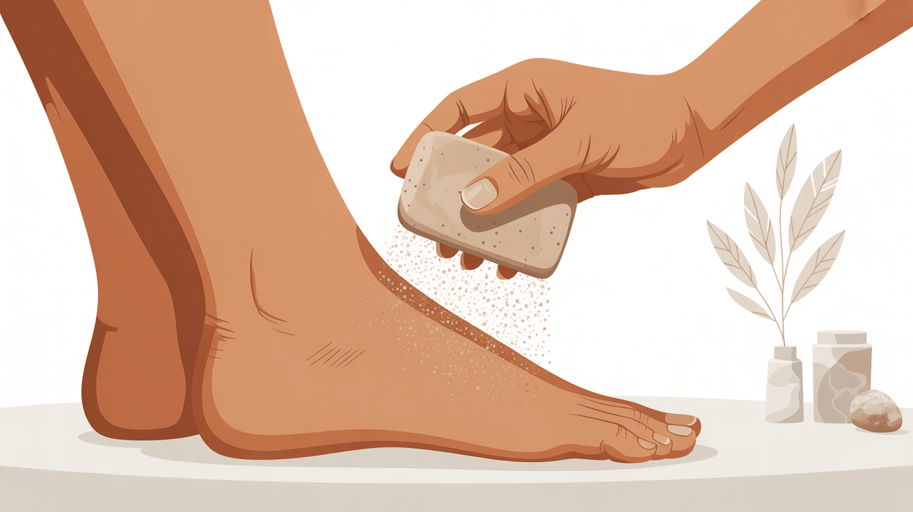 avis gomme dépilatoire illustration utilisation