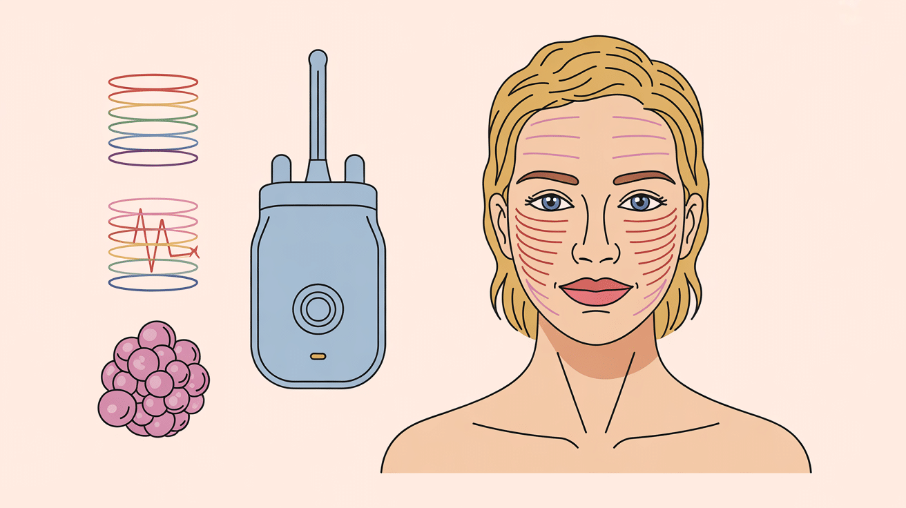 avis vibraskin schéma appareil soin visage micro-vibrations