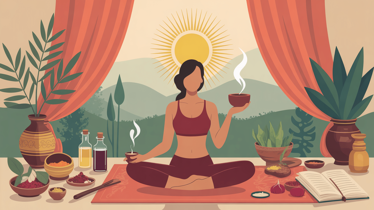 Scène quotidienne médecine ayurvédique avis, rituels et épices