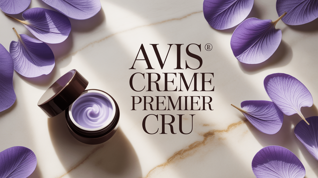 premier cru caudalie avis crème cosmétique dorée sur marbre