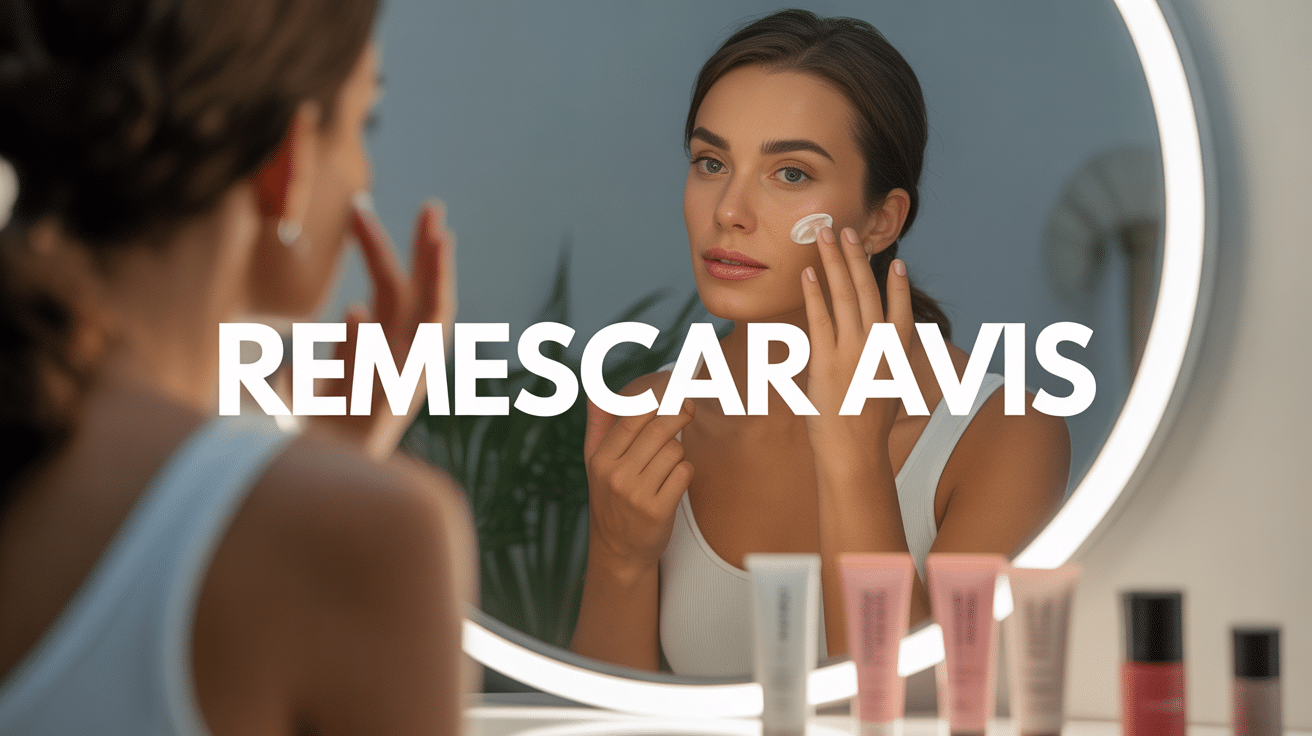 remescar avis femme applique crème cosmétique miroir