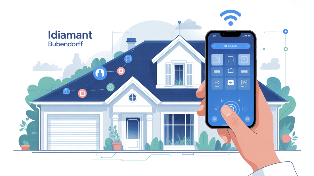 idiamant bubendorff illustration volets connectés smartphone