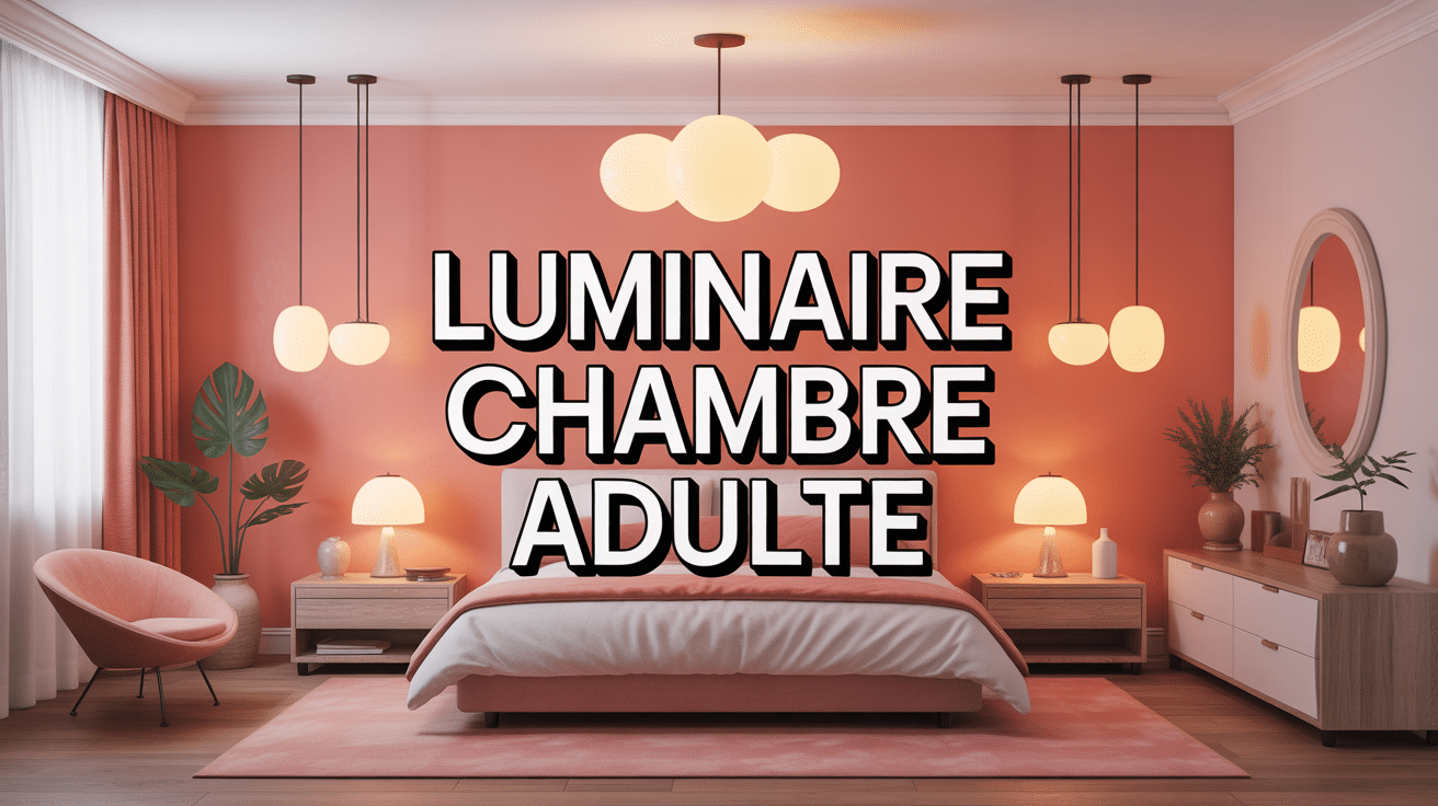 illustration luminaire chambre adulte cosy et moderne