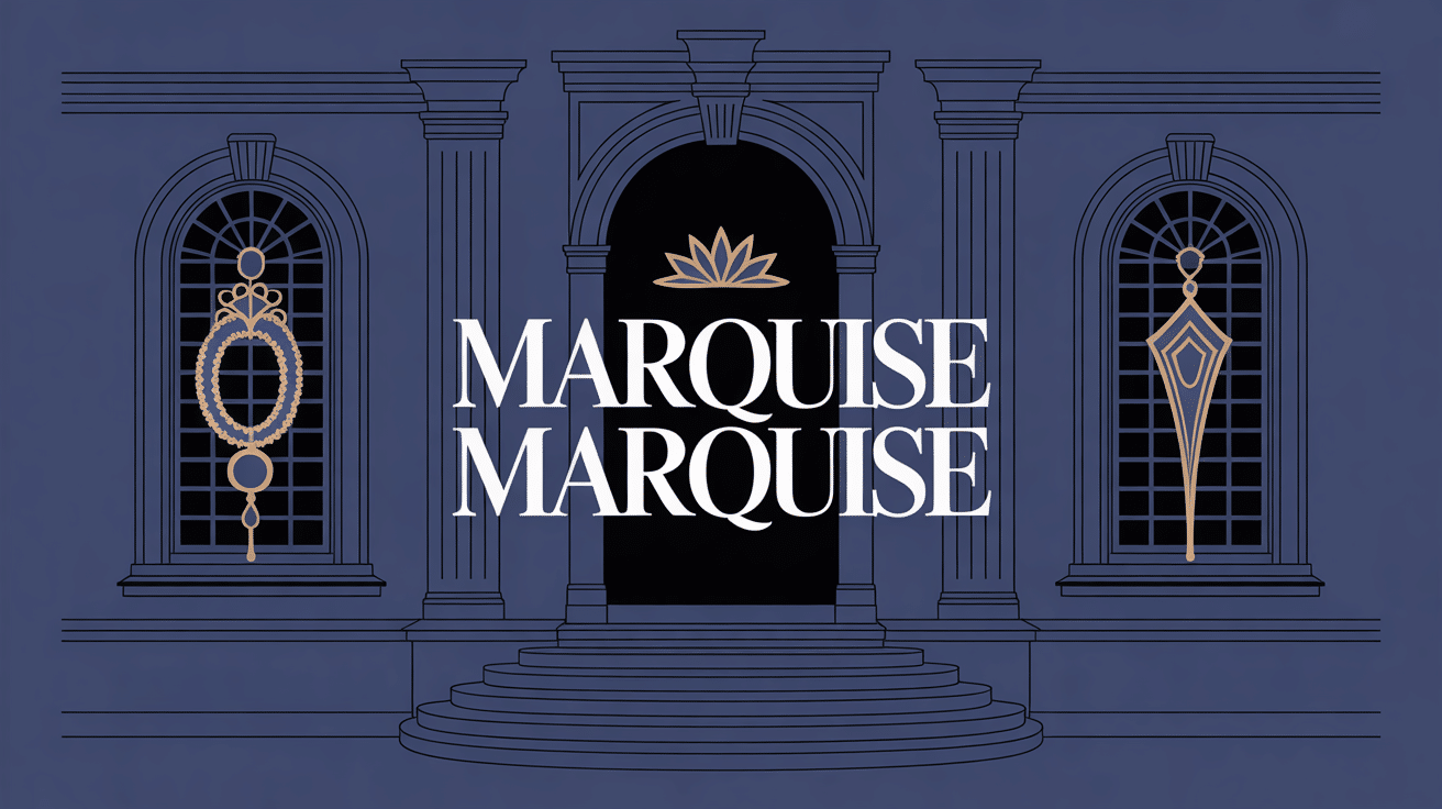 illustration marquise marquise avec bague et auvent devant porte