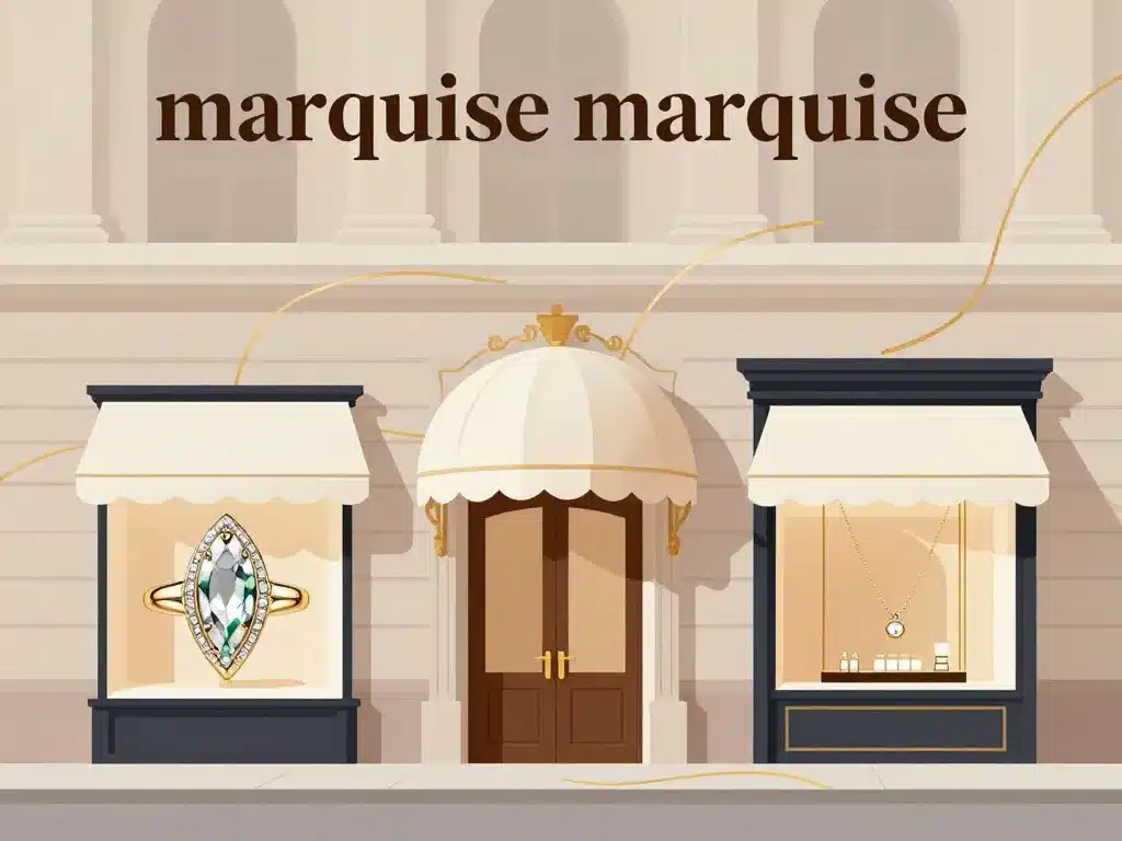 métaphore marquise marquise bague auvent enseigne