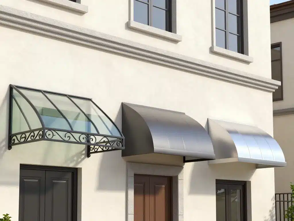 comparaison marquise marquise porte verre aluminium polycarbonate