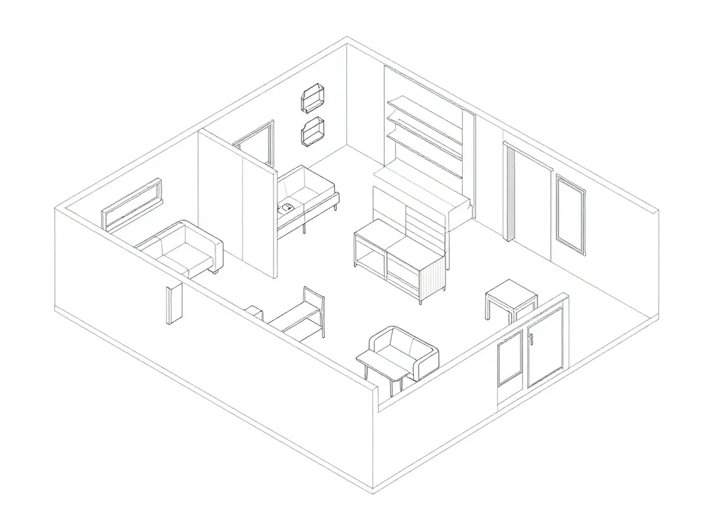 meuble appartement adapté à l’espace plan