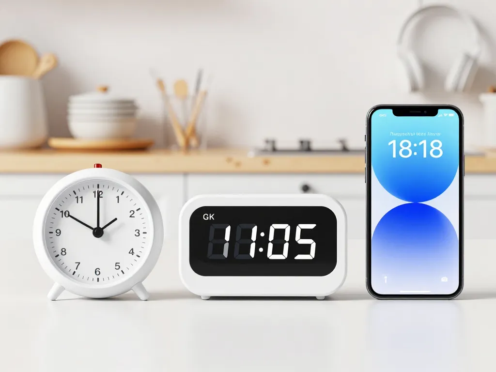 minuteur 20 minutes modèles mécanique numérique smartphone