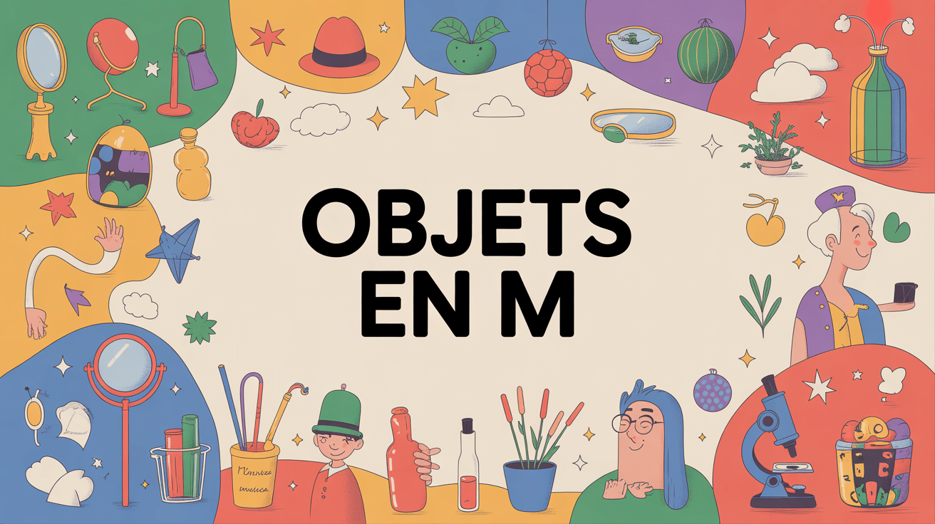 Panorama ludique d’objets en m