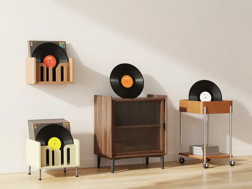 porte vinyle mural meuble table mobile