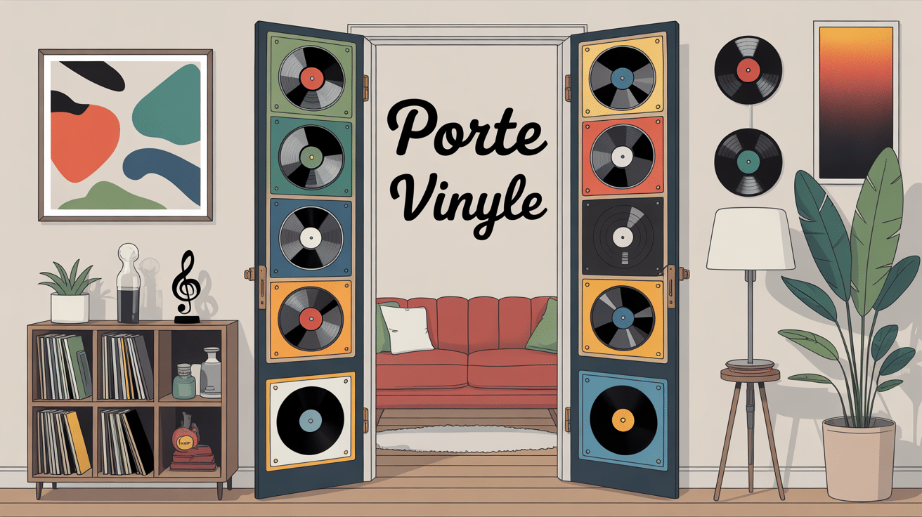 porte vinyle différents supports déco salon