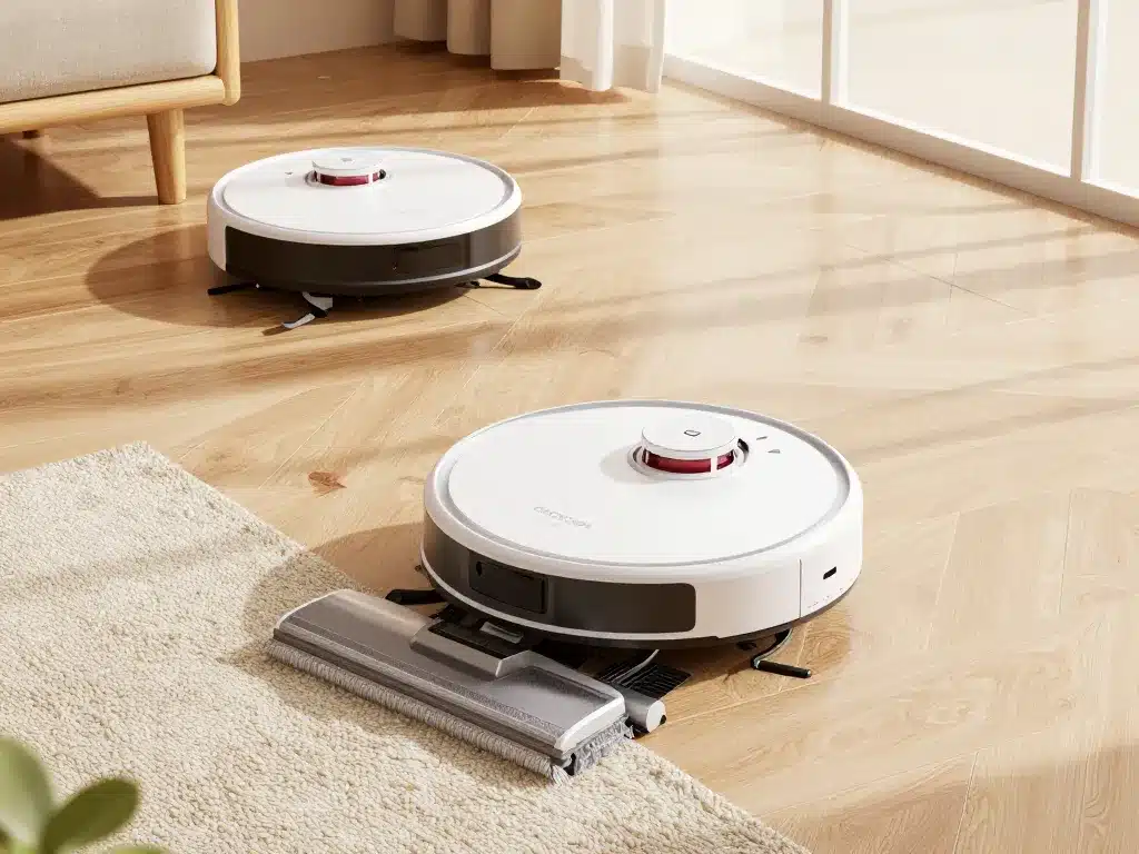 roomba combo j9+ nettoyage et lavage sur différents sols