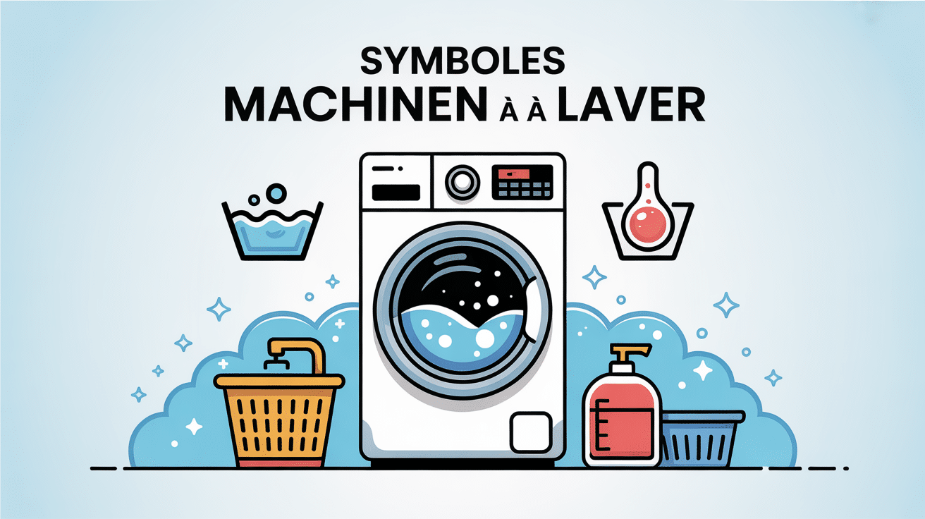 Symbole machine à laver signification autour d’une machine moderne