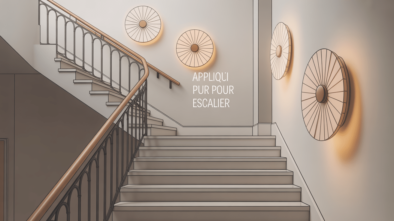 applique mural pour escalier éclairage sécurité déco