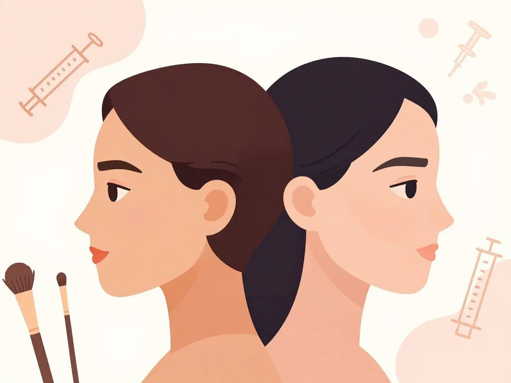 arc de cupidon maquillage chirurgie illustration