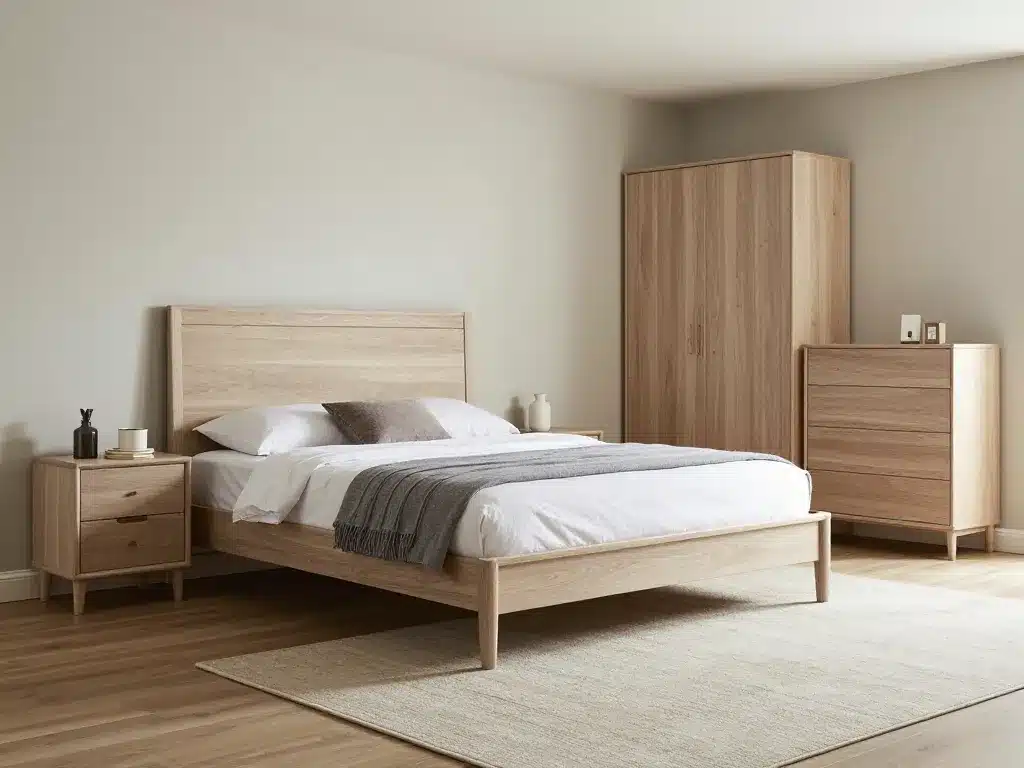 chambre adulte complete 160x200 ensemble armoire lit table de chevet