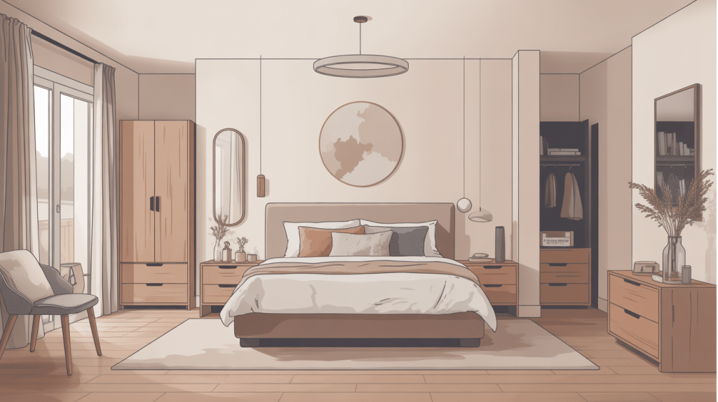 chambre adulte complete 160x200 design harmonieux et lumineux