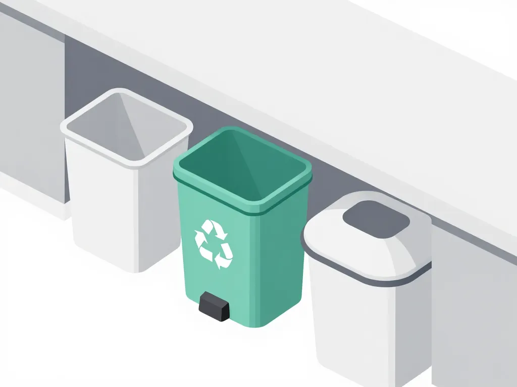 Trois modèles de poubelle pour plan de travail en cuisine