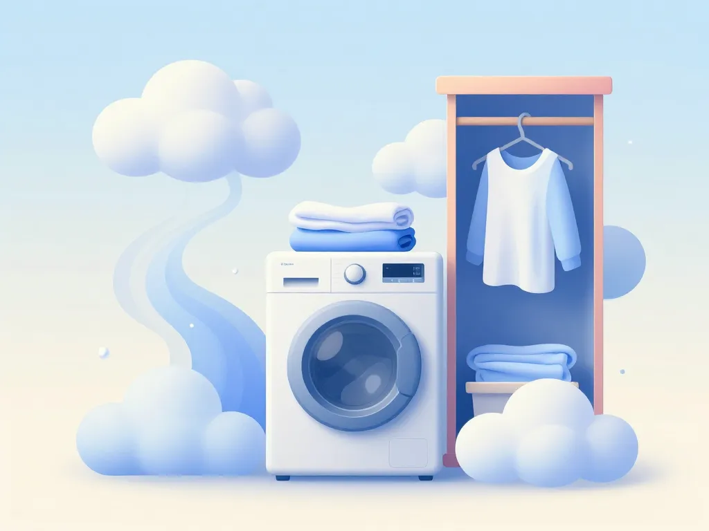 Linge parfumé fraîcheur durable illustration
