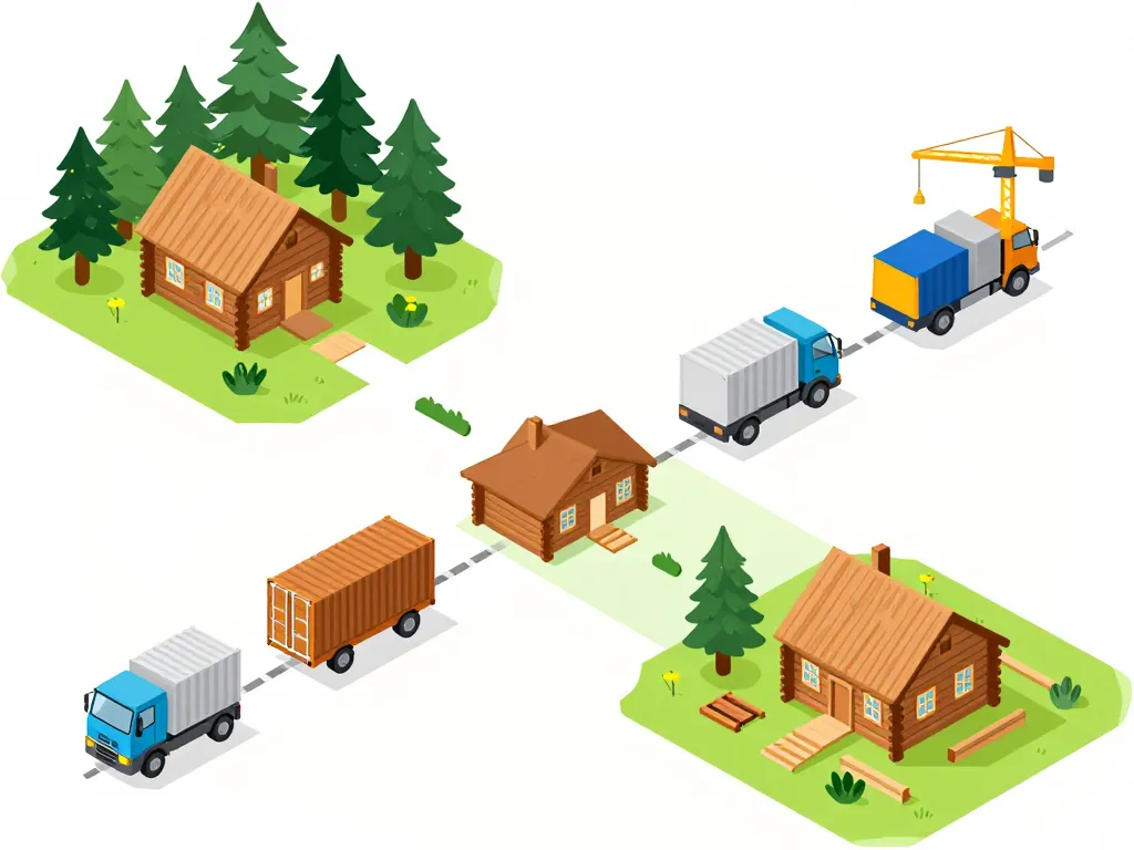 maison en bois de russie transport montage climat français