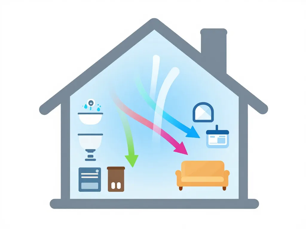 Schéma fonctionnement meilleur VMC simple flux aération maison