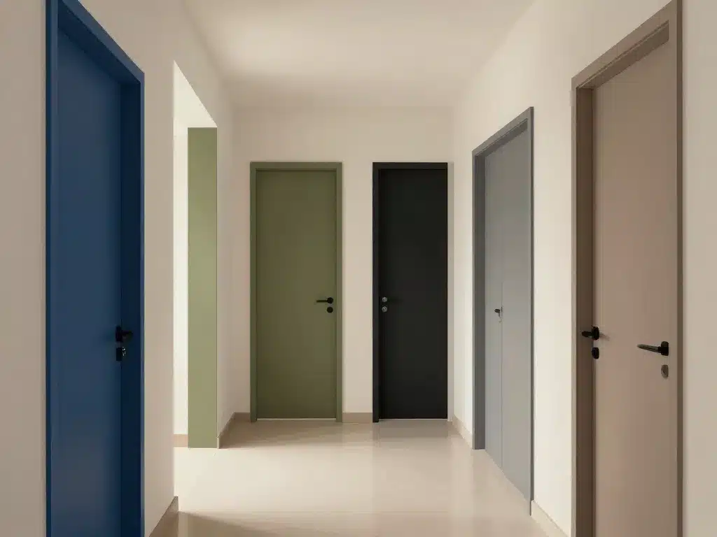 moderne peinture couloir et portes palette moderne tendance