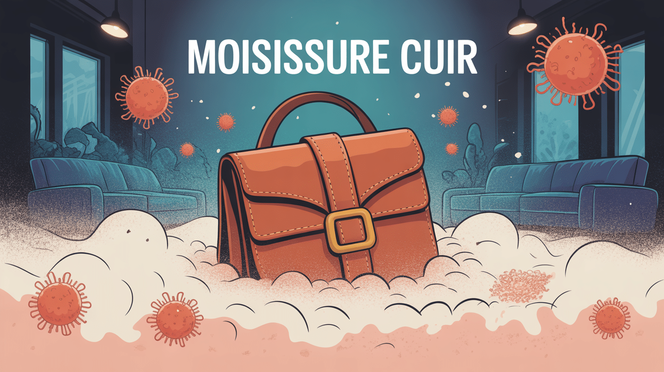 moisissure cuir danger sur objet intérieur