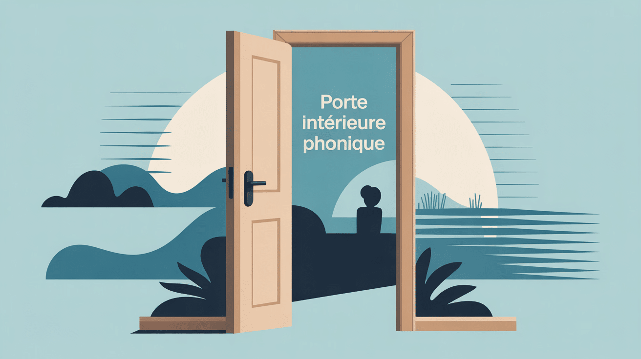 Illustration porte intérieure phonique confort acoustique